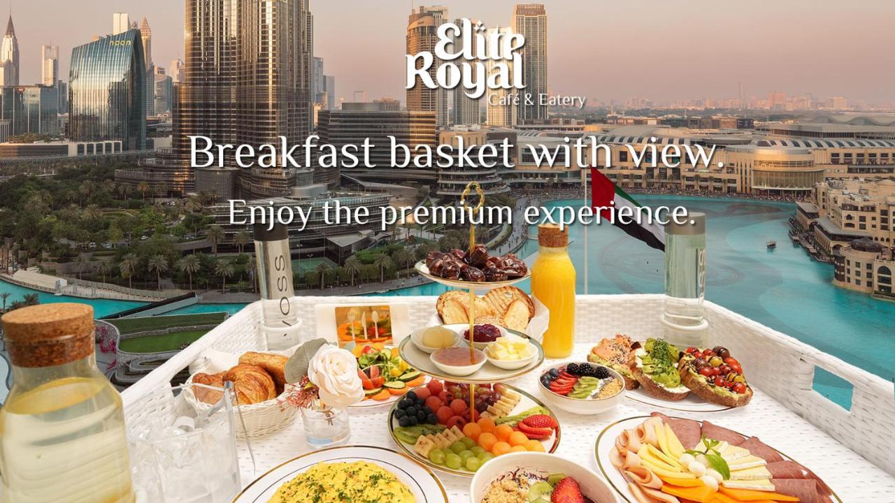 Elite Royal Apartment - Full Burj Khalifa & Fountain View - 2 Bedrooms And 1 Open Bedroom Without Partition Дубай Екстериор снимка