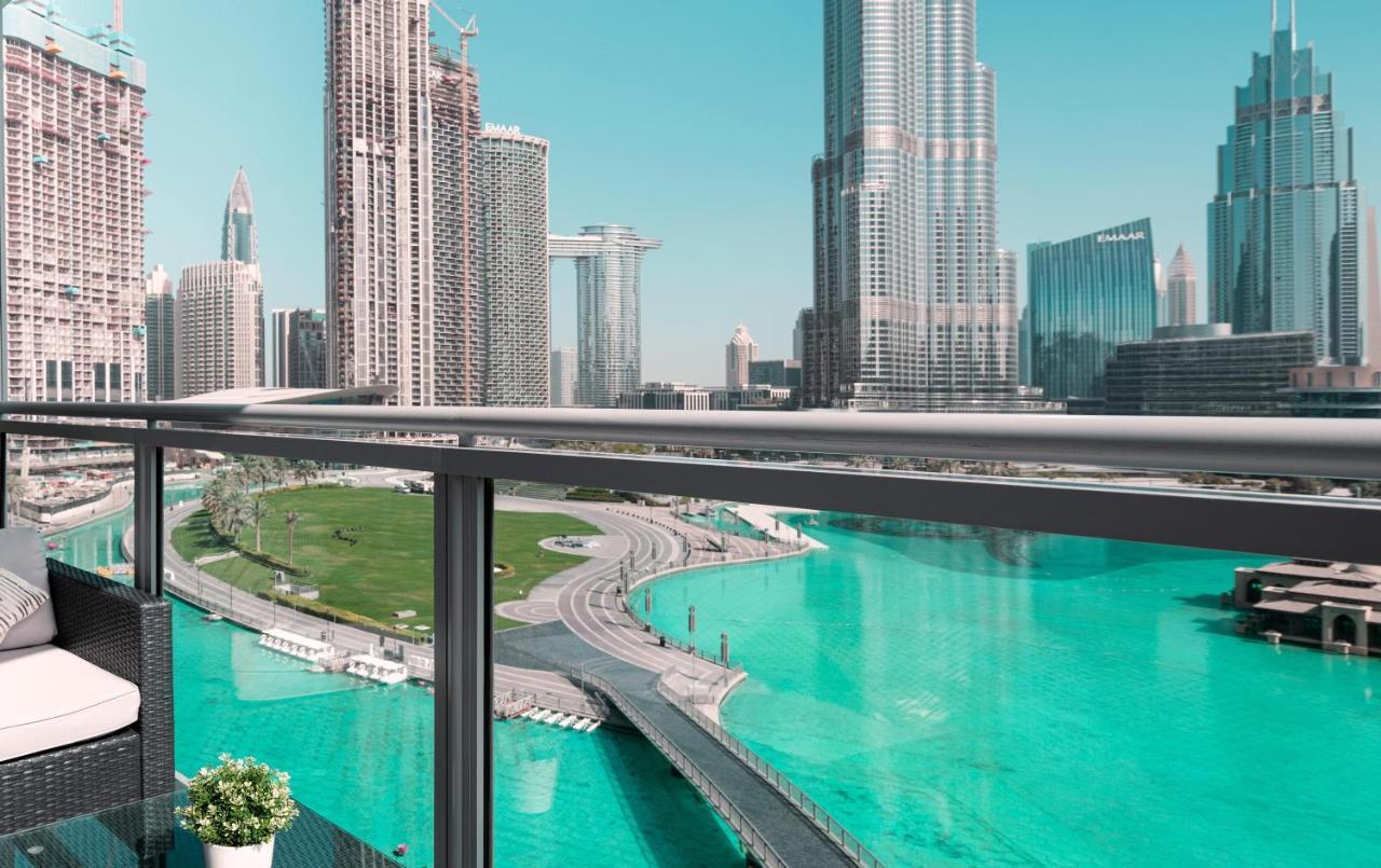 Elite Royal Apartment - Full Burj Khalifa & Fountain View - 2 Bedrooms And 1 Open Bedroom Without Partition Дубай Екстериор снимка