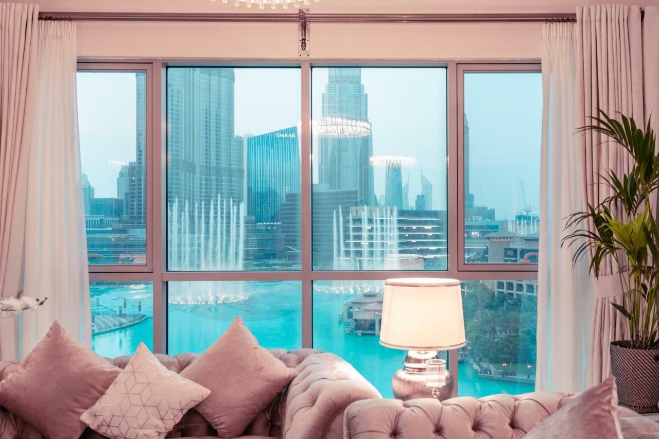 Elite Royal Apartment - Full Burj Khalifa & Fountain View - 2 Bedrooms And 1 Open Bedroom Without Partition Дубай Екстериор снимка
