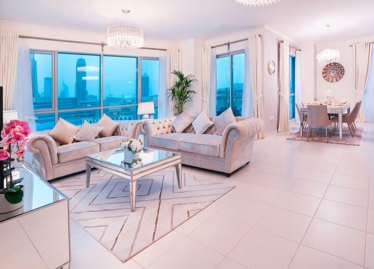 Elite Royal Apartment - Full Burj Khalifa & Fountain View - 2 Bedrooms And 1 Open Bedroom Without Partition Дубай Екстериор снимка
